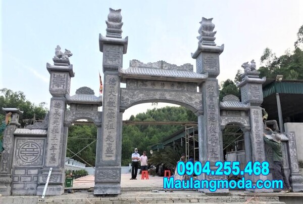 cổng đền chùa bằng đá đẹp