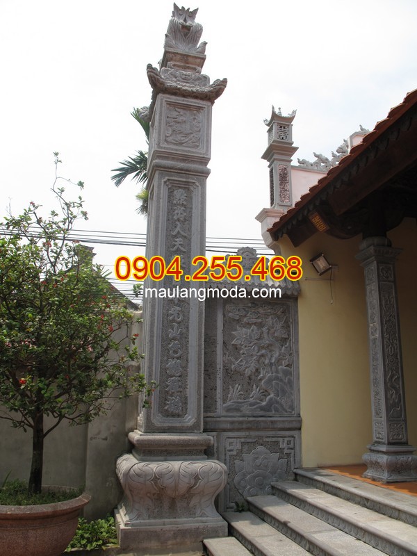 Giá cột đá nhà thờ họ Ninh Bình | Thi công, bán cột đồng trụ đá Ninh Bình