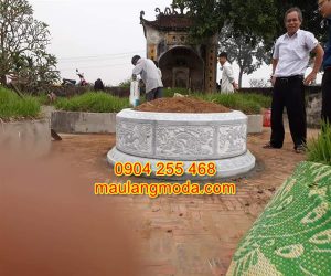 Mẫu mộ đá tròn đẹp giá rẻ tại Ninh Bình,