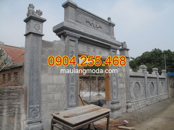 Nhận lắp đặt xây bán cổng tam quan đá đình chùa nhà thờ họ tại An Giang