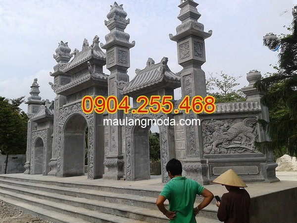 Nhận lắp đặt xây bán cổng tam quan đá đình chùa nhà thờ họ tại An Giang