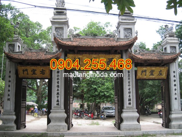Nhận lắp đặt xây bán cổng tam quan đá đình chùa nhà thờ họ tại Bạc Liêu