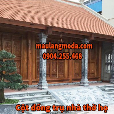 Các mẫu cột đồng trụ nhà thờ họ đẹp nhất 2019