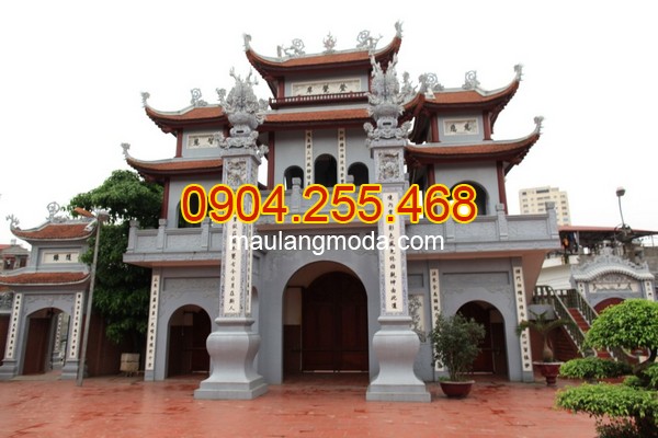 Cổng chùa ở Việt Nam chủ yếu dựa trên kiến trúc cổng tam quan