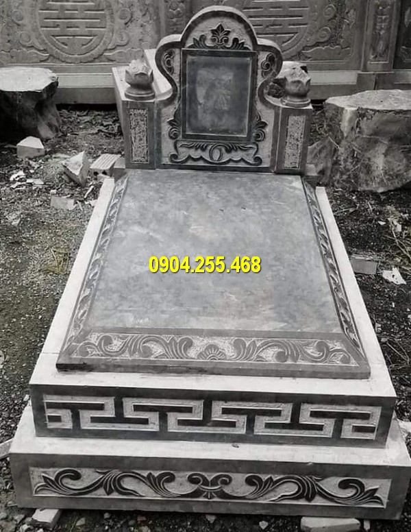Hình ảnh mẫu mộ tam cấp bằng đá chuẩn phong thuỷ