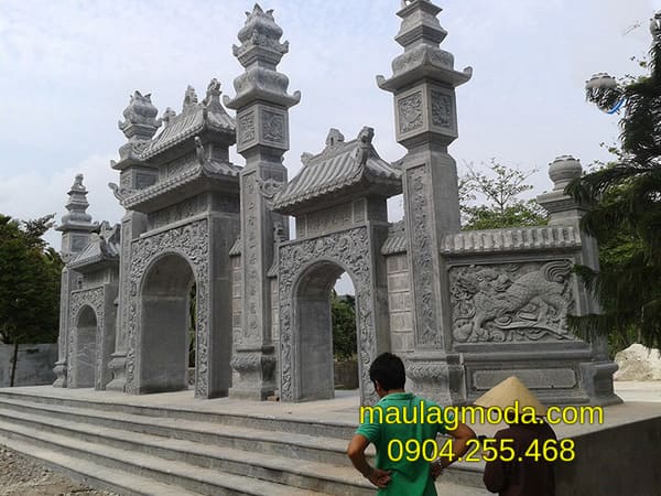 Mẫu cổng chùa, cổng nhà thờ đẹp nhất Ninh Vân -Ninh Bình