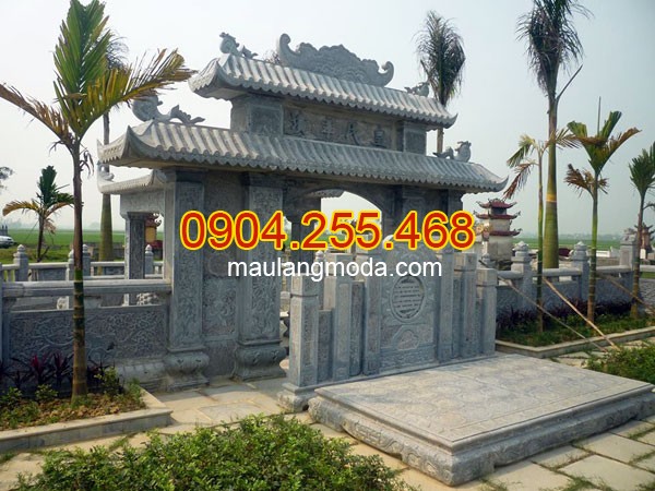 thi công lắp đặt cổng nhà thờ họ bằng đá tại Ninh Bình