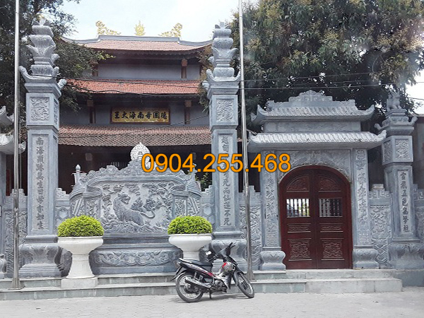 Thi công lắp đặt cổng chùa bằng đá tại Kiên Giang