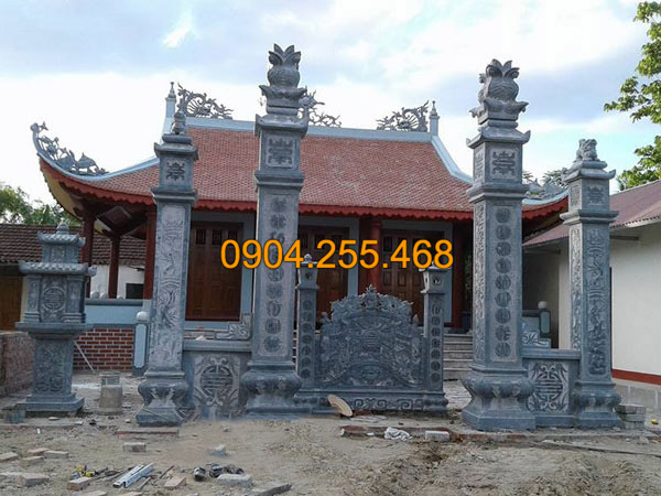 Thi công lắp đặt cổng chùa bằng đá tại Đồng Nai