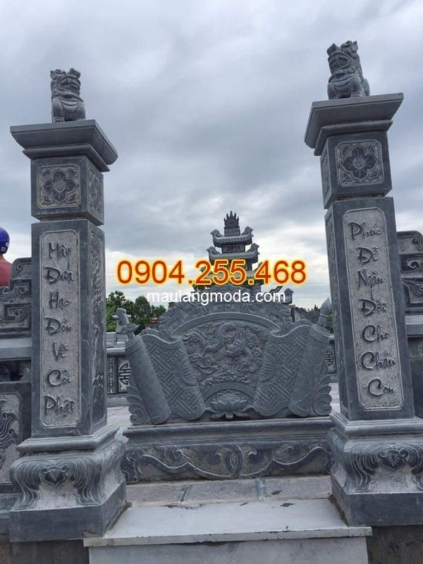 Trụ cổng đá vuông đẹp nhất tại Đá mỹ nghệ Hà An
