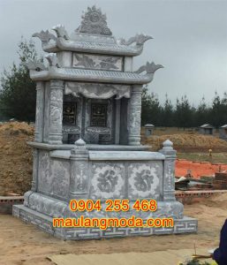 Cách xây mẫu mộ đôi bằng đá tự nhiên mang lại tài lộc cho gia đình MD