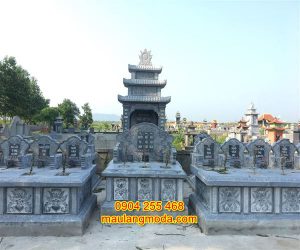 Cách xây mẫu mộ đôi bằng đá tự nhiên mang lại tài lộc cho gia đình MD13