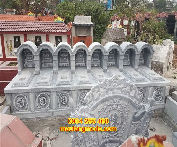 Mẫu mộ đôi bằng đá tự nhiên đẹp giá rẻ nhất tại Ninh Bình 01