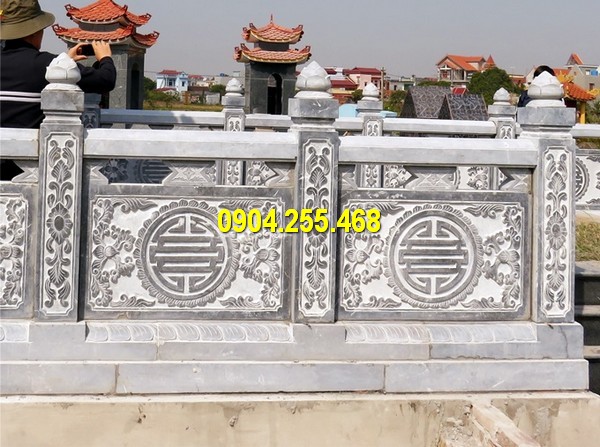 Giá lan can khu lăng mộ đá trong kiến trúc khu lăng mộ đá mỹ nghệ Ninh Vân Ninh Bình