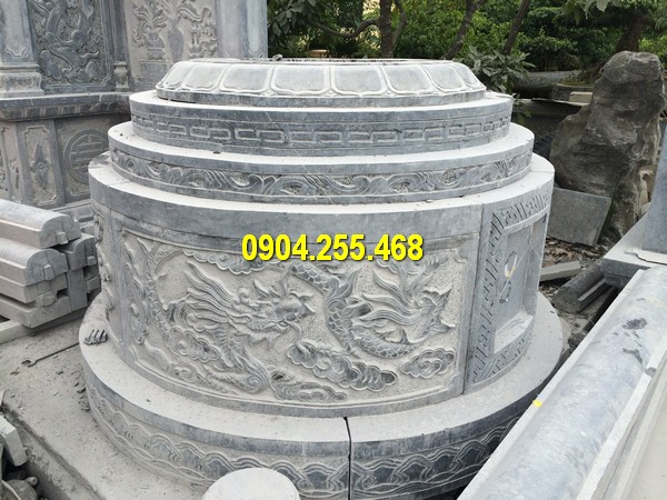Thiết kế mộ đá tròn đẹp nhất Việt Nam