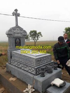 Mộ số mẫu lăng mộ đá công giáo tại Ninh Vân - Ninh Bình