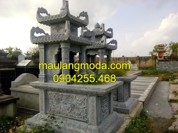 Một số mẫu lăng mộ đá hai mái đẹp tại Ninh Bình