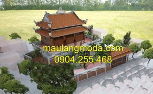 Bản thiết kế mẫu nhà thờ tổ tiên đẹp tại Ninh Vân
