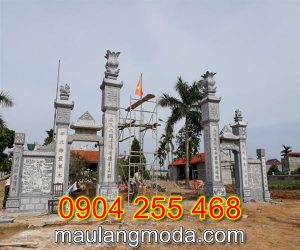 Mẫu cổng đá nhà thờ họ NT, mẫu cổng đá nhà thờ họ đẹp