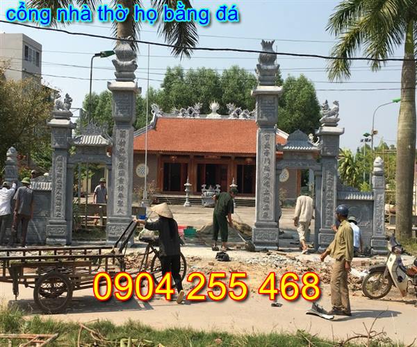 mẫu cổng nhà thờ họ đẹp tại Hà Nội