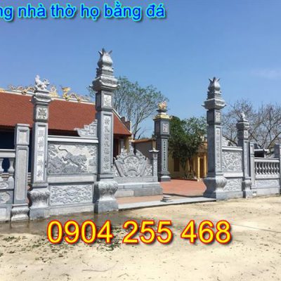 mẫu cổng đá nhà thờ họ tại Hà Nội
