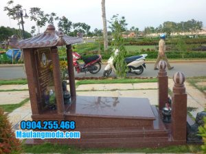 mẫu mộ đá hoa cương màu nâu