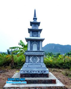 Mộ hình tháp phật giáo bằng đá tại Quảng Trị