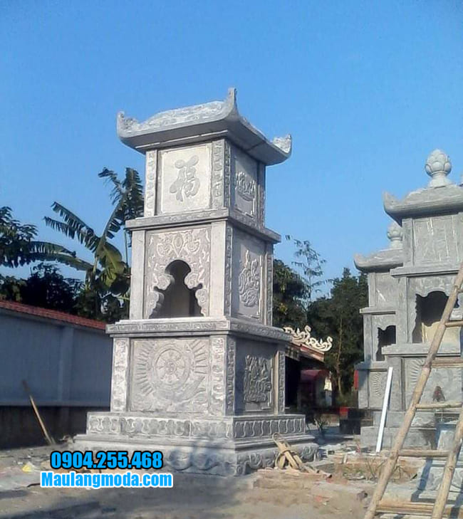mẫu mộ tháp đá tại Khánh Hoà