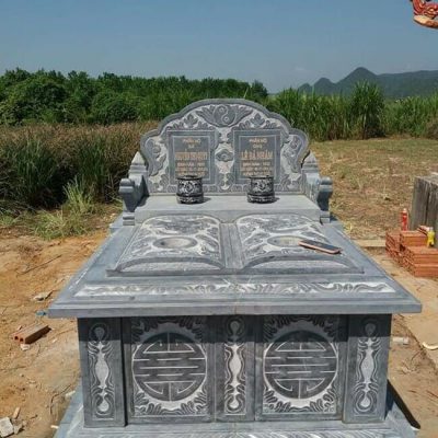 mẫu mộ đôi bằng đá đẹp tại Tây Ninh