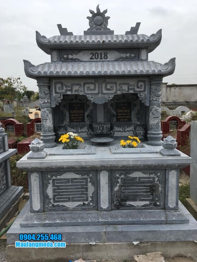 mộ đôi đá mỹ nghệ tại Tây Ninh đẹp
