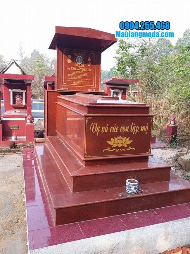 Báo giá lăng mộ đá hoa cương mới nhất tại Ninh Vân - Ninh Bình