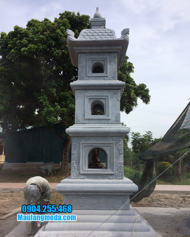 mẫu mộ đá hình tháp tại Bình Định đẹp nhất