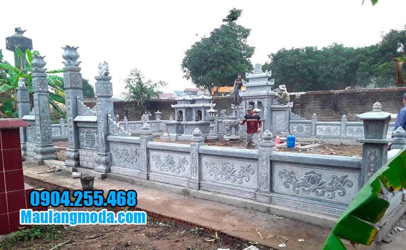 Địa chỉ lắp đặt, thi công khu lăng mộ đá đẹp tại Ninh Vân
