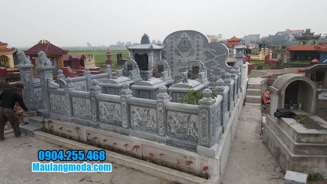 mẫu khu lăng mộ đá tại Bắc Giang đẹp