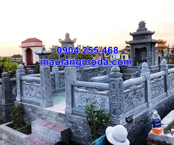 Lan can đá nhà mồ tại Kiên Giang đẹp