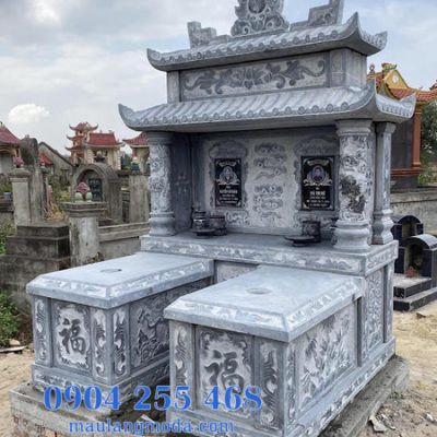Mộ đôi bằng đá tại Phú Yên - Mẫu mộ đôi lắp đặt tại Phú Yên đẹp nhất
