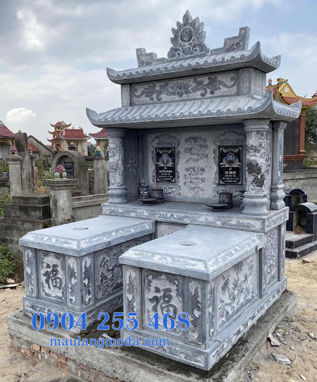Mộ đôi bằng đá tại Phú Yên - Mẫu mộ đôi lắp đặt tại Phú Yên đẹp nhất