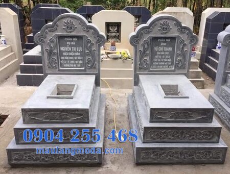 Mộ đôi bằng đá tại Phú Yên - mộ đôi lắp đặt tại Phú Yên đẹp 11