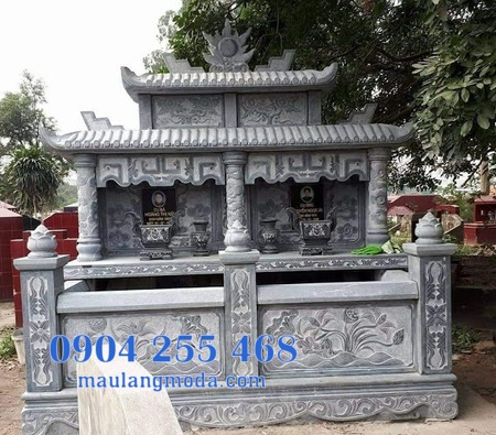 Mộ đôi bằng đá tại Phú Yên - mộ đôi lắp đặt tại Phú Yên đẹp 6