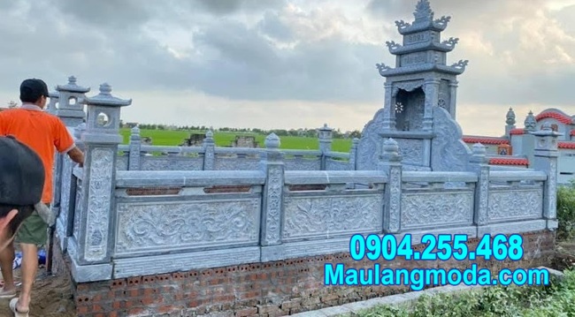 hàng rào đá nhà mồ tại Kiên Giang đẹp nhất