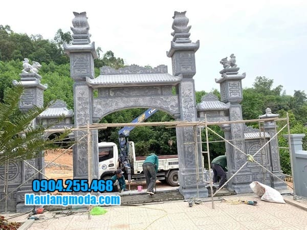 mẫu cổng chùa đá tại Phú Yên