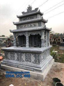 mộ đôi bằng đá tại Ninh Thuận