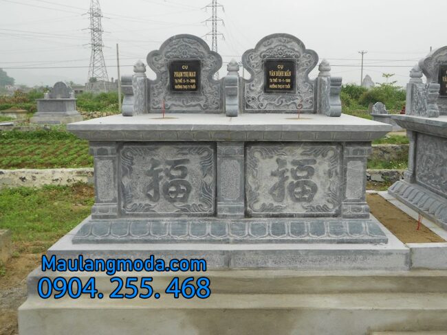mộ đôi bằng đá đẹp tại Ninh Thuận