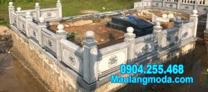 tường bao bằng đá đẹp nhất cho khu nhà mồ tại Hậu Giang