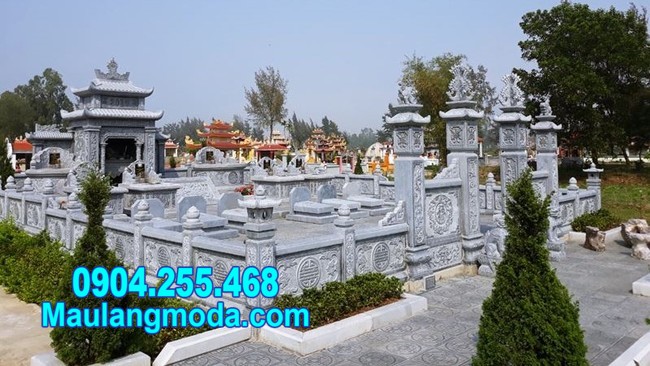 nhà mồ bằng đá hoa văn tinh xảo tại Kiên Giang