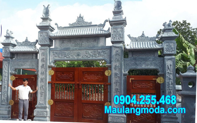 Mẫu cổng chùa đẹp - Mẫu cổng tam quan chùa bằng đá đẹp nhất 2021